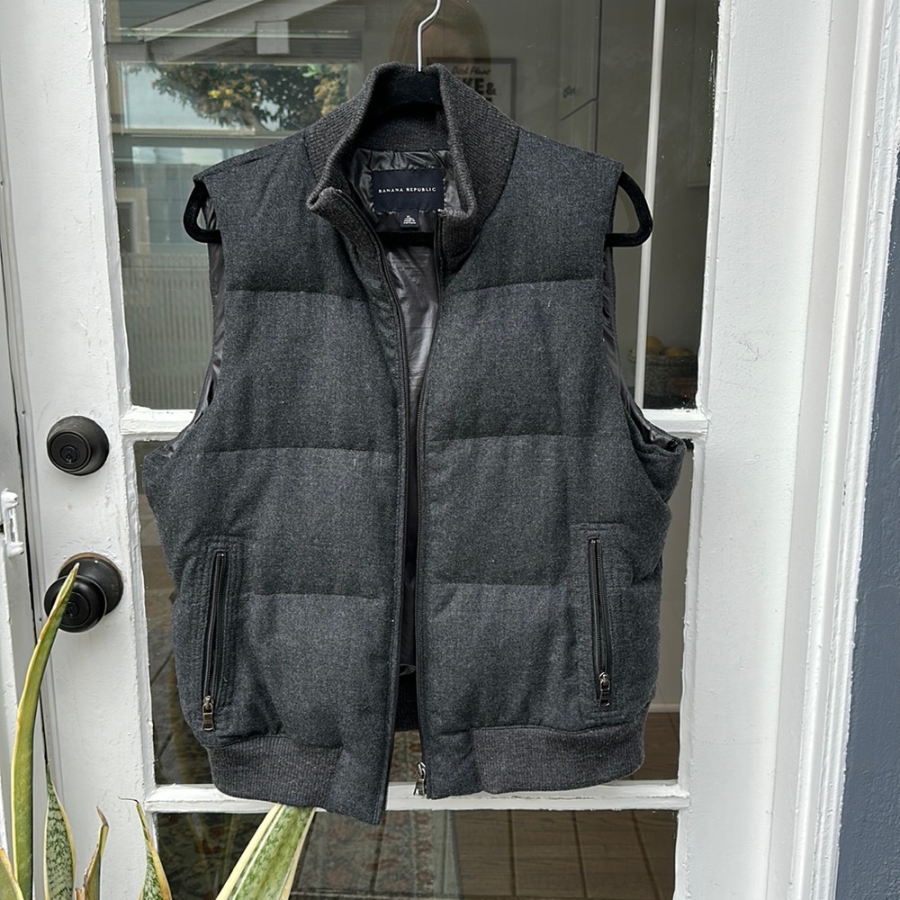 Banana Republic Wool Puffer Vest